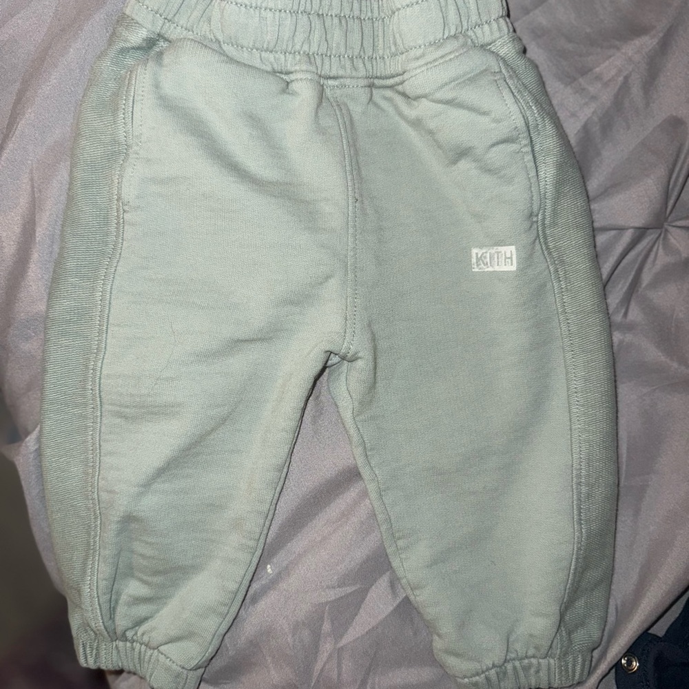 Kith Kids Light Green Joggers
